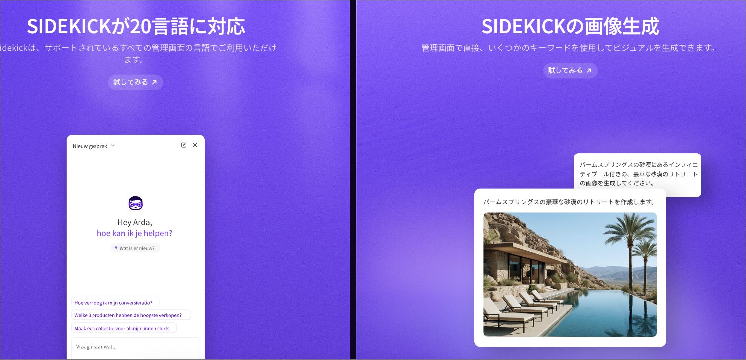 【Shopify Editions 25 夏】ShopifyのAI「Sidekick」が進化！